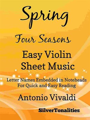 cover image of Spring Four Seasons Easy Violin Sheet Music